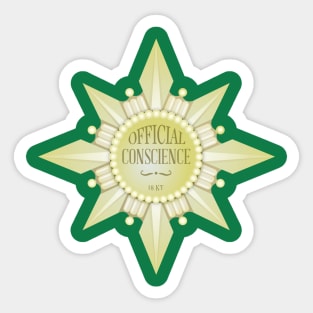 Badge of Conscience — Small Sticker